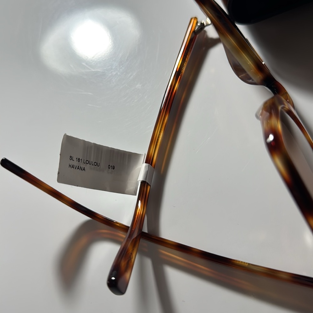 Saint Lauren Lou Lou Havana sunglasses NWT - Picture 4 of 9